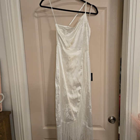 Lulus Dresses & Skirts - Lulu's Chic White Satin Dress